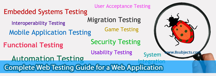 Complete Web Testing Guide for a Web Application