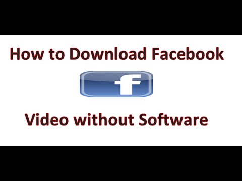 Download facebook videos