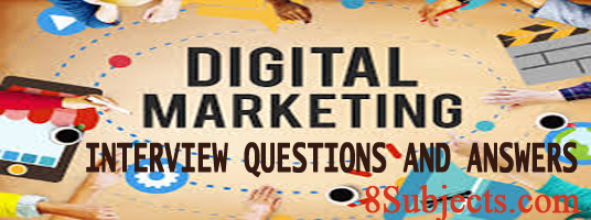 Digital Marketing Interview Questions