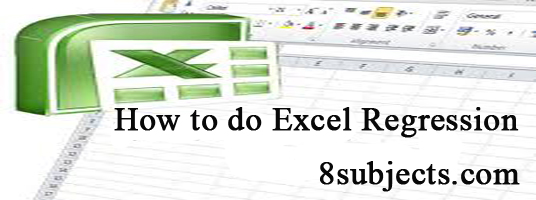 How to do Excel Regression