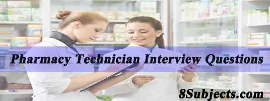 pharmacy technician interview questions