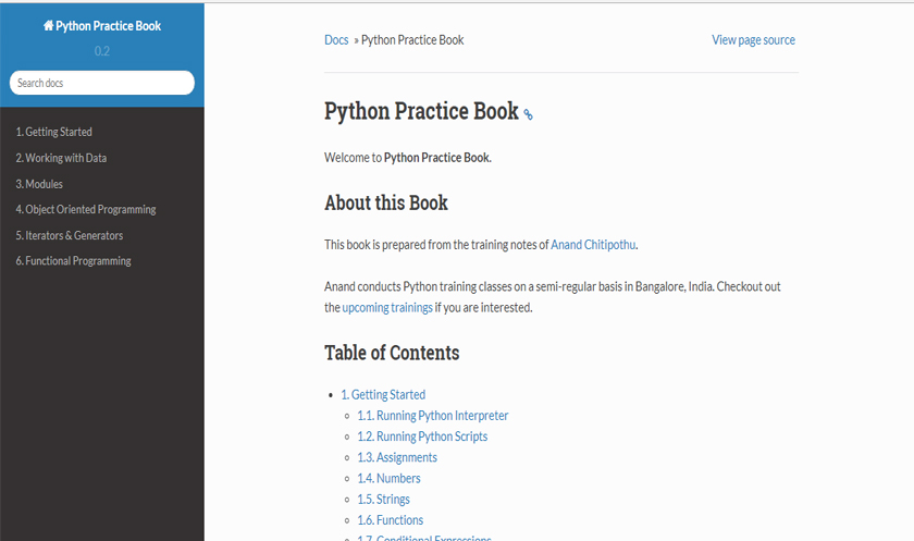 php practice book