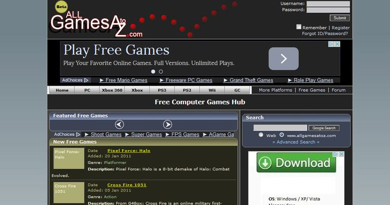 Free Games Websites