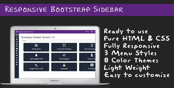 responsive bootstrap sidebar